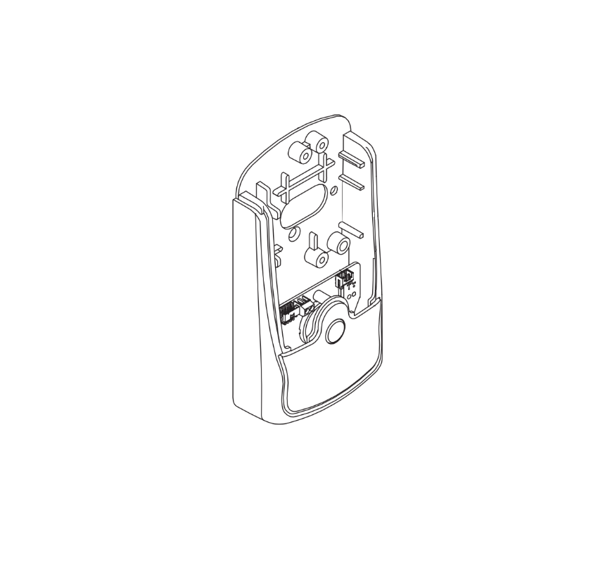 Schlage 23599343 interior escutcheon with deadbolt