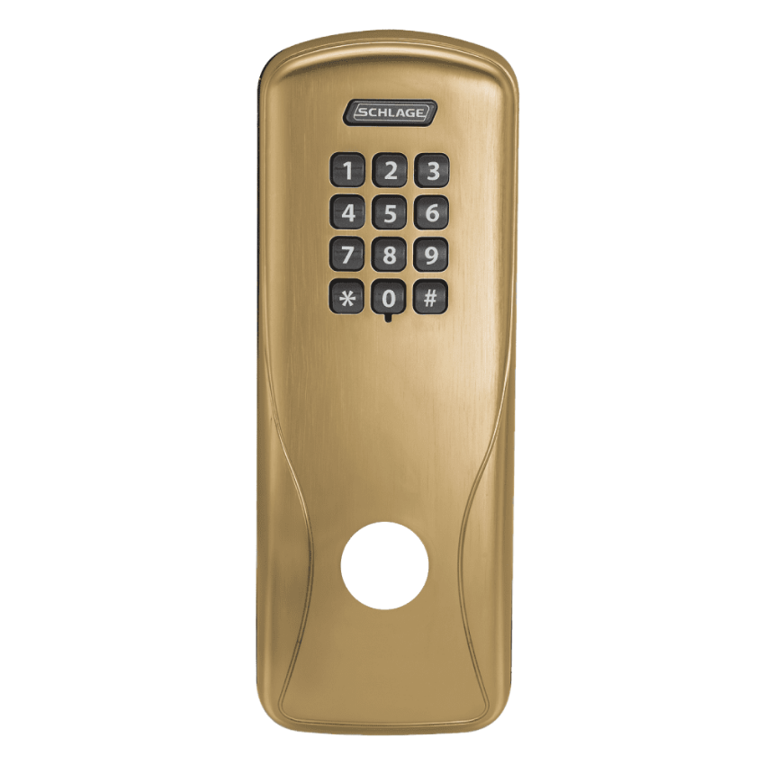 Schlage 47260707 exterior escutcheon in 612 Satin Bronze finish