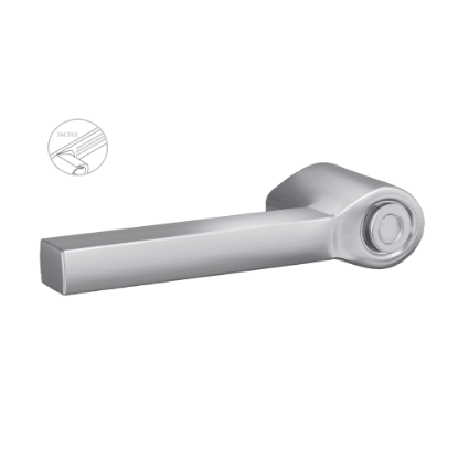 Schlage 47260555 Latitude Tactile Button Lever 626 Satin Chrome