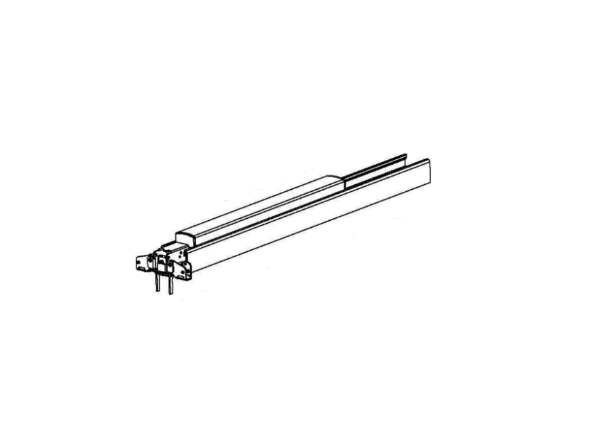 Detex 105500-148 CVR centercase pushpad assembly for 60 Series RHR exit devices