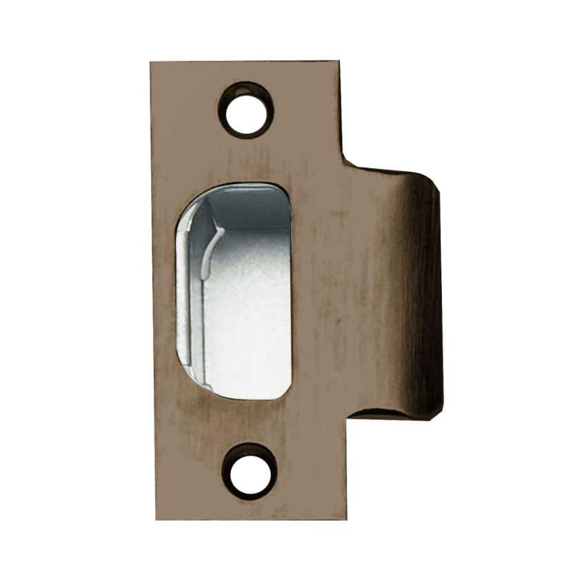 Schlage 10-016 square corner fire door T-strike in 643E aged bronze finish