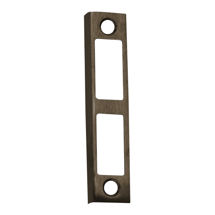 Schlage 10-075 rabbeted strike in 643E aged bronze finish