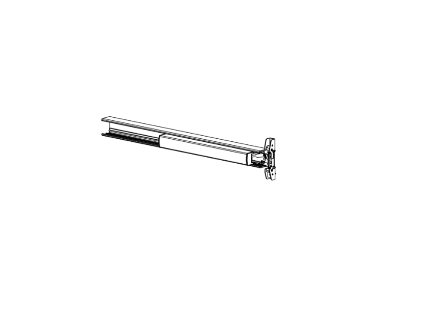 Detex 105500-160 80 Series RHR centercase pushpad assembly