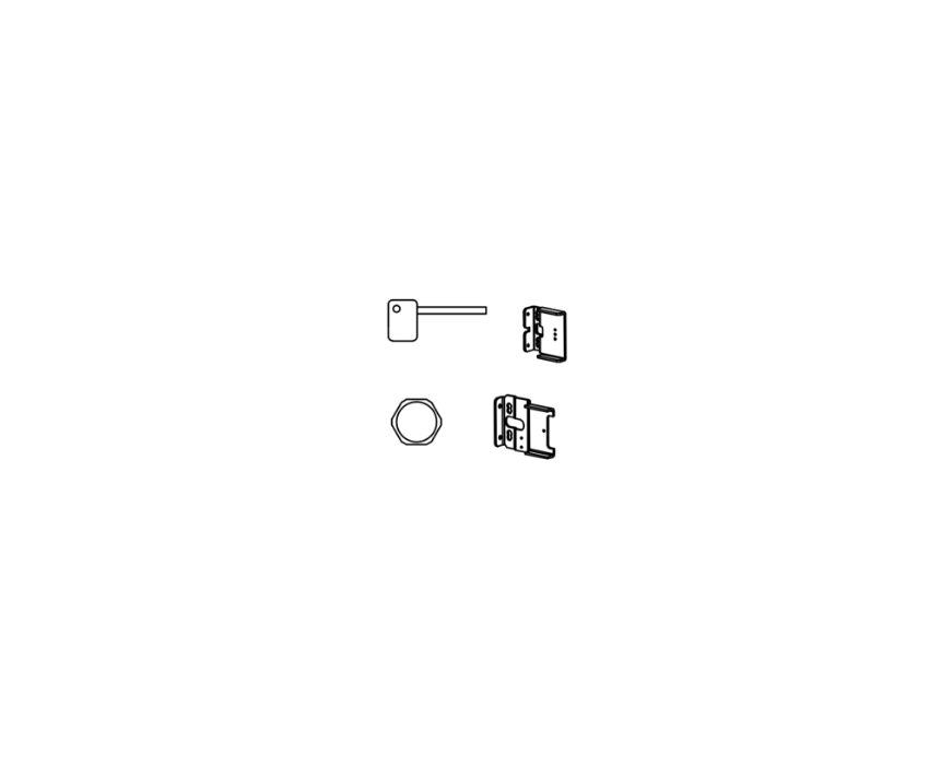 Detex 106431-3 device hardware kit for EA and EC1 configurations