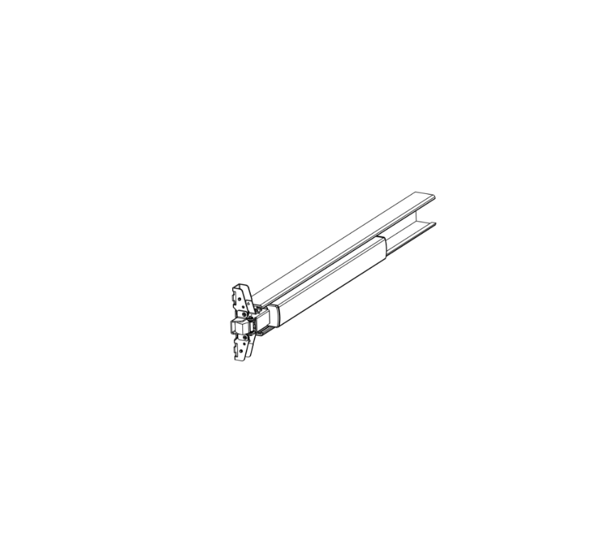 Detex 105500-111 630 EE 48 inch CD centercase pushpad subassembly