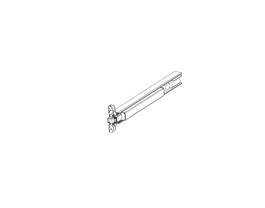 Detex 105500-35 10 Series ER 48-inch Centercase Pushpad SubAssembly