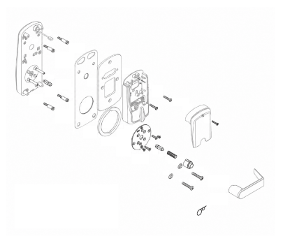 Schlage 23599384 door thickness kit