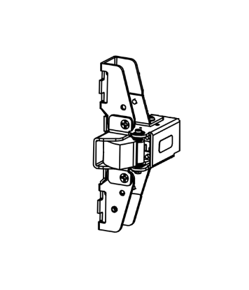 Detex 100698-5 narrow stile centercase assembly