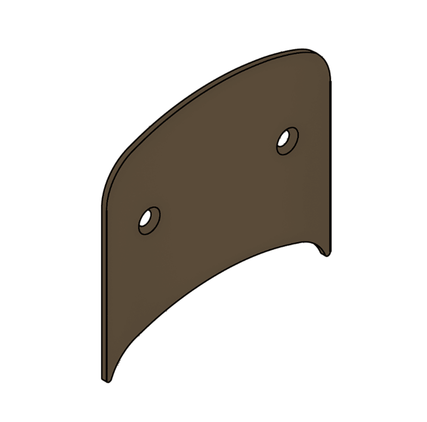 Schlage 23760283 decorative plate in 643E Aged Bronze finish