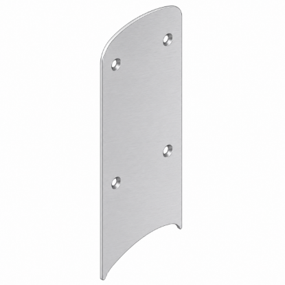 Schlage 23760317 6.6-inch decorative plate in 626 Satin Chrome finish