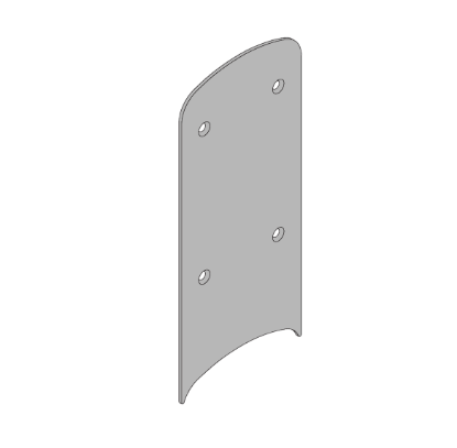 Schlage 23760309 8-inch decorative plate in 626 Satin Chrome finish