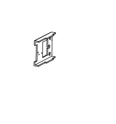 Detex 101844-1 endcap bracket without battery holder