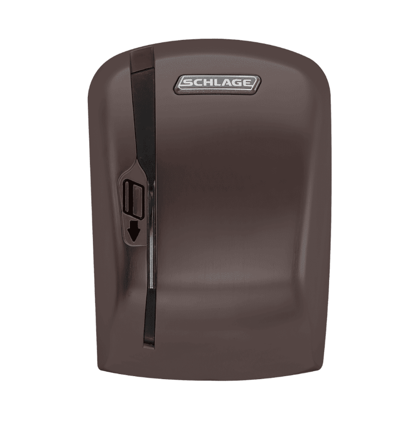 Schlage MS magnetic stripe swipe reader module in 643E aged bronze finish