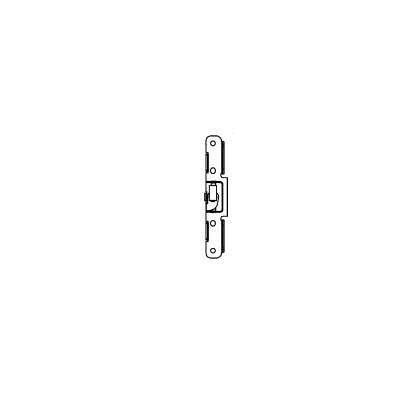 Detex 100699 BP8 mounting plate for 03 trim narrow stile