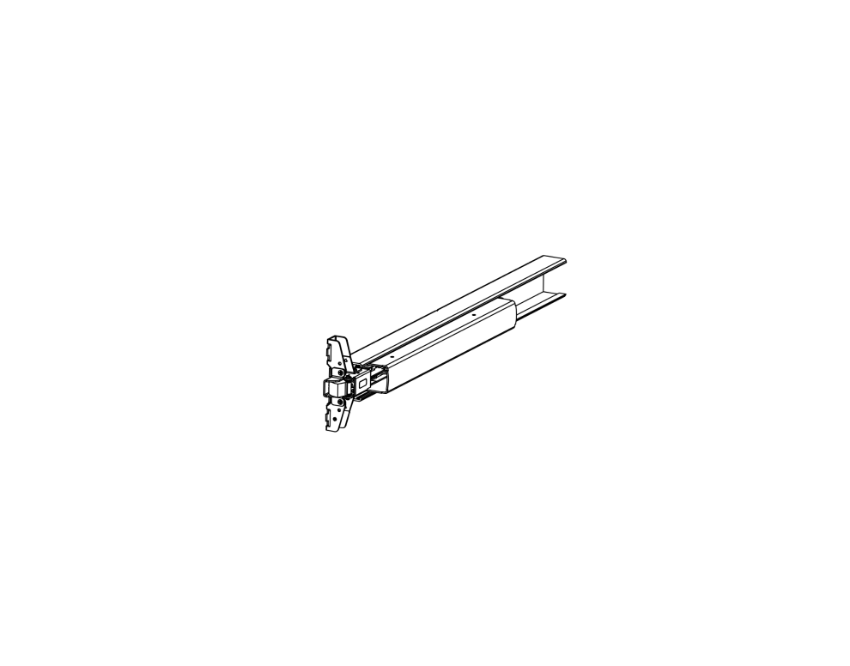 Detex 106900-15 48-inch EE centercase pushpad subassembly