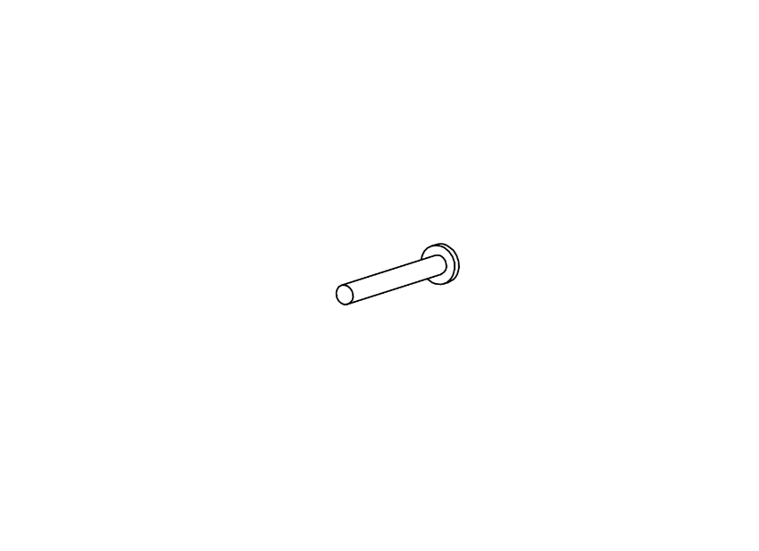 Detex 105624 Phillips pan head screw 1/4-20 x 2-3-4 inch