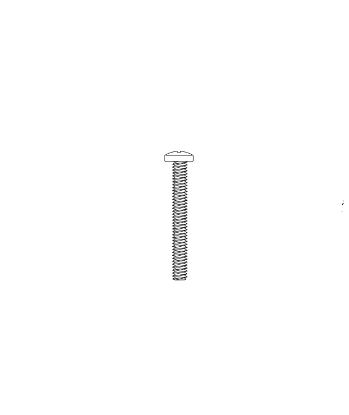 Detex 101621-1 1/4-20 x 3 inch Phillips pan head screw