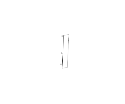 Detex 102219-9 wide trim pull plate for 01C BP1 and BP11 trim