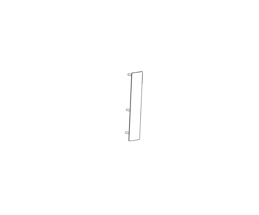 Detex 102219-9 wide trim pull plate for 01C BP1 and BP11 trim