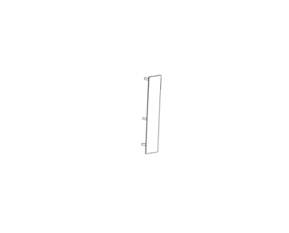 Detex 105633-9 Narrow CVR Trim Pull Plate