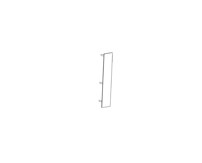 Detex 105633-9 Narrow CVR Trim Pull Plate