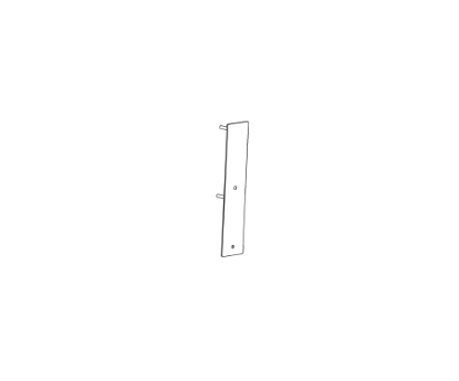 Detex 105632-9 02CNV narrow trim pull plate cover
