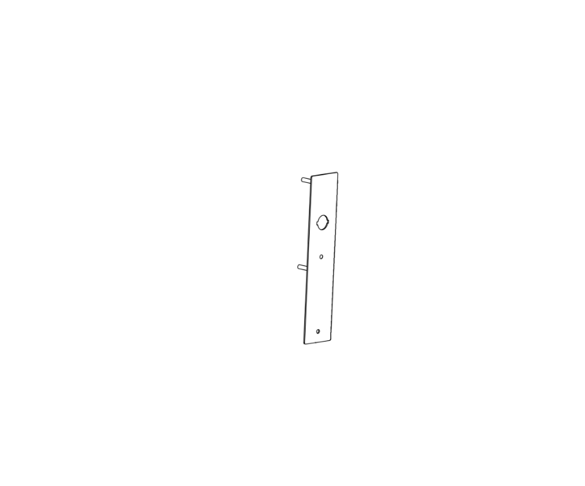 Detex 102226-9 03CN narrow trim pullplate