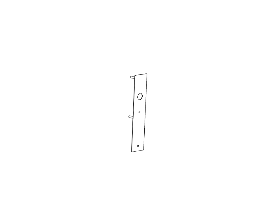 Detex 105631-9 03CNV Narrow CVR Trim Pull Plate