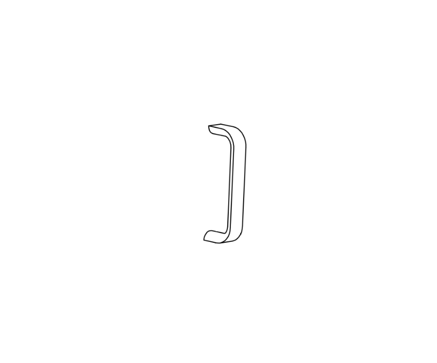 Detex 102235-9 trim pull plate for 02 03 C CN trim