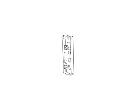 Detex 101373-9 Escutcheon Assembly for 08W 09W Trim
