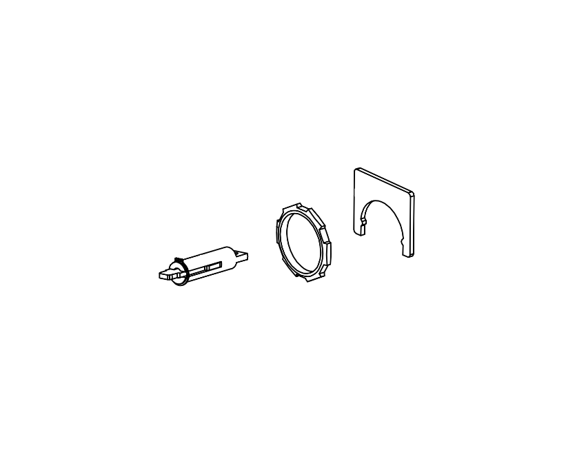 Detex 105673-4 Lever Trim Hardware Kit for 08DN 09DN STD SVR
