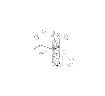 Detex 104200-10 EU2W electric unlock trim assembly S lever RHR FSE