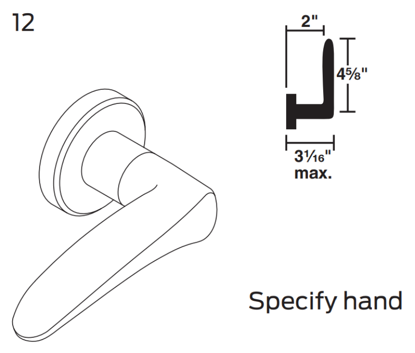 Picture of 09-402 12 Inside Lever For L Series