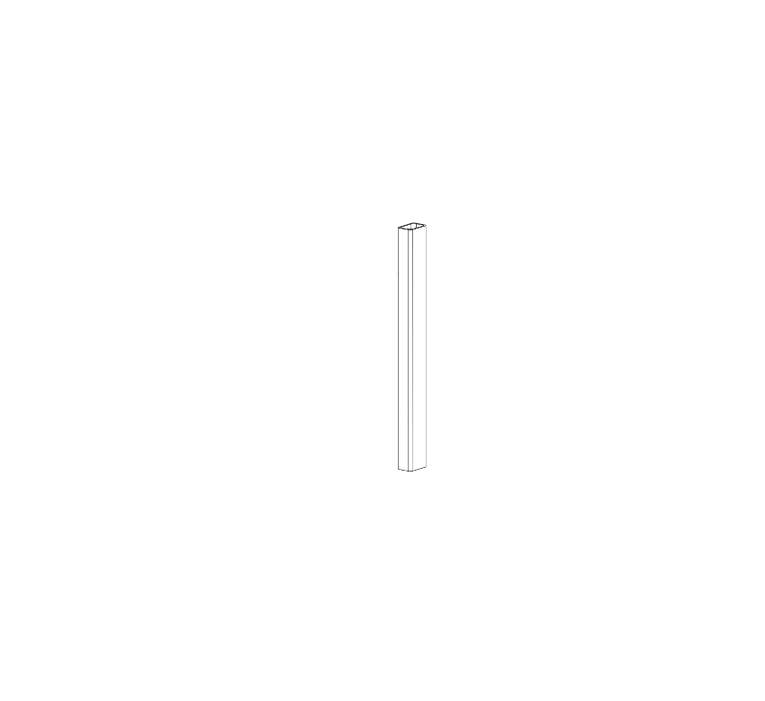 Detex 106730-1 7-foot mullion channel OEM replacement part