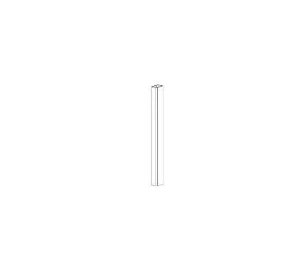 Detex 106730-2 8 Foot Mullion Channel OEM Replacement Part