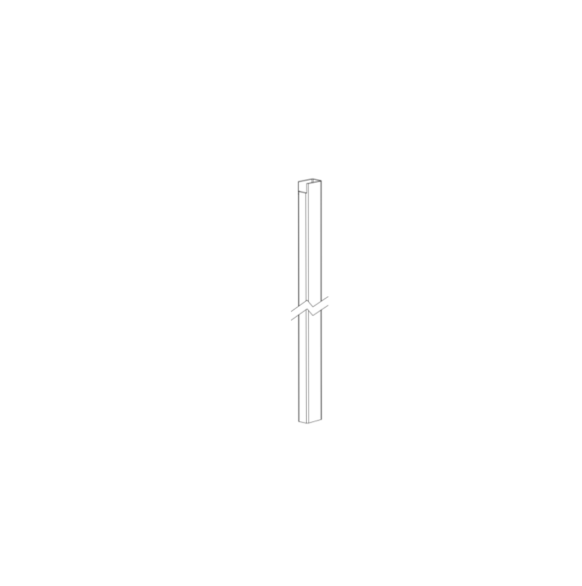 Detex 106397-1 7 ft Mullion Subassembly Post for 90KRE