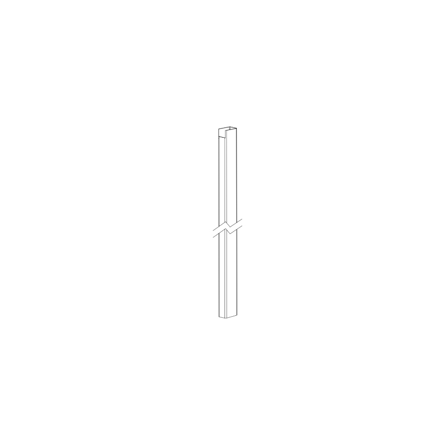 Detex 106397-2 90KRE 8 ft Mullion Subassy Post