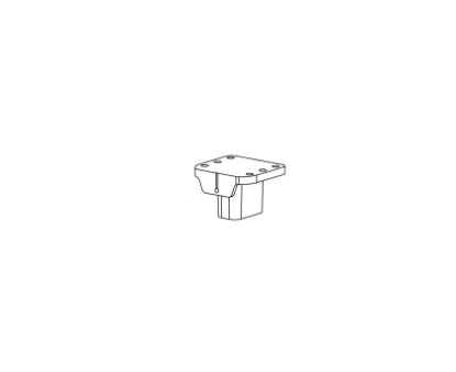 Detex 106079 Hurricane Mullion Top Fitting for H90R5