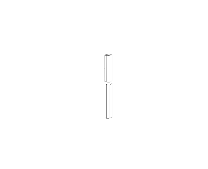 Detex 106076-2 H90R 8 Foot Mullion Channel OEM Replacement Part