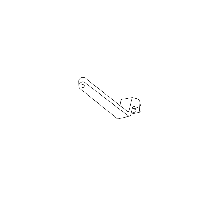 Detex 12731-1 aluminum bent arm OEM replacement part