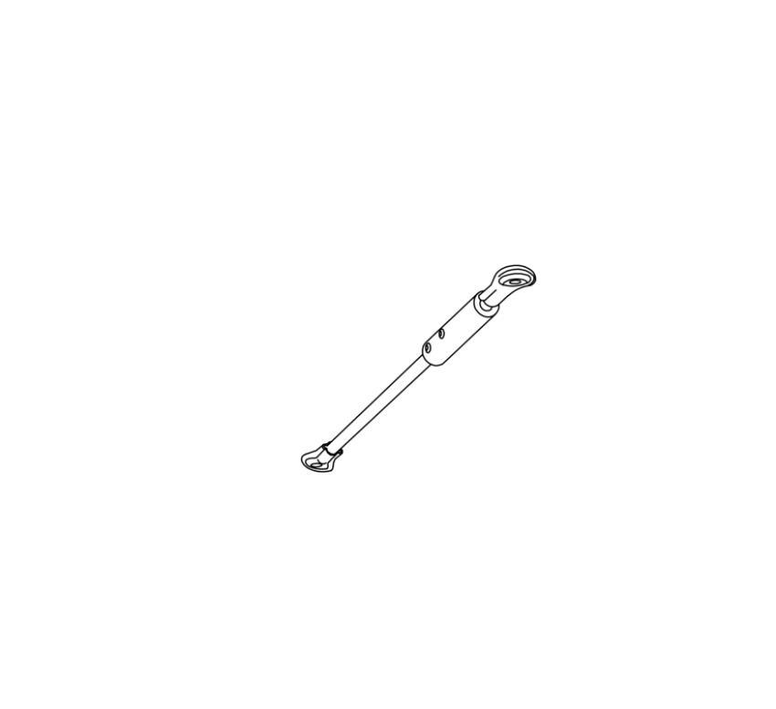 Detex 104728-1 20-inch aluminum push arm for operator