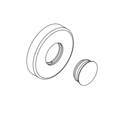 Schlage 09-508 C Blank Rose for L Series Outside Lever