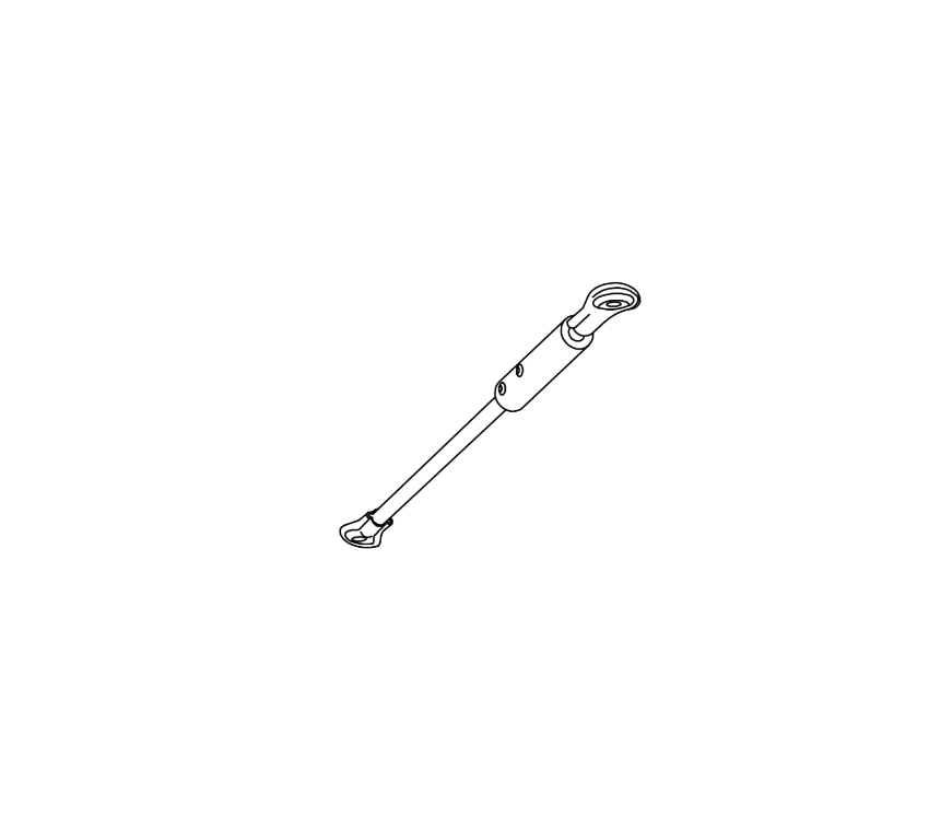 Detex 104728-2 20 inch bronze push arm for operator