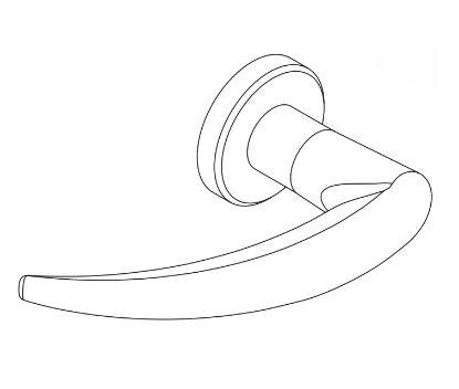 Schlage 09-506 OME outside lever assembly for L Series
