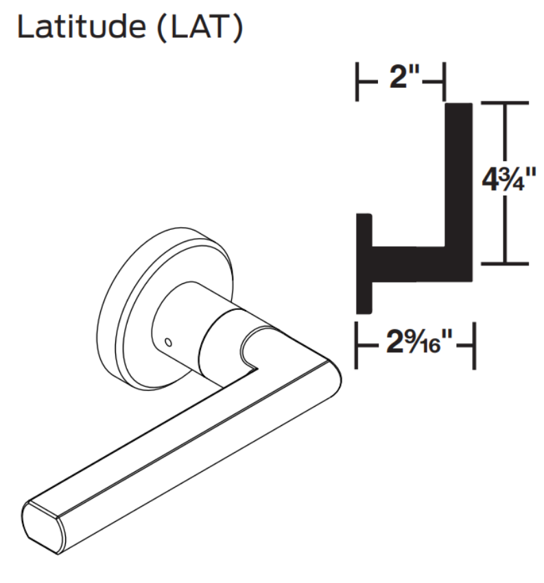 Picture of 09-506 LAT Outside Lever Assembly For L Series