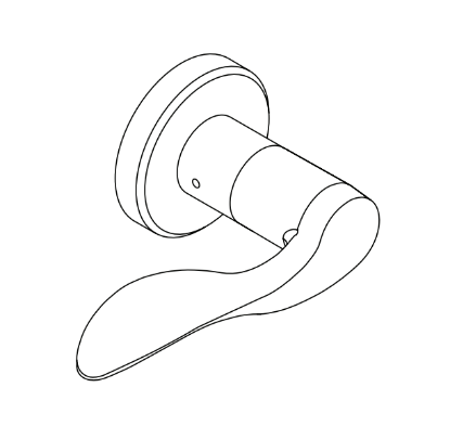 Schlage 09-506 ACC Accent outside lever assembly for L Series
