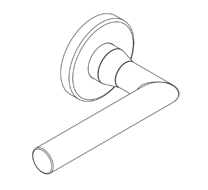 Schlage 09-506 M52 outside lever assembly for L Series