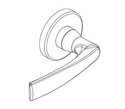 Schlage 09-506 M54 Outside Lever Assembly for L Series