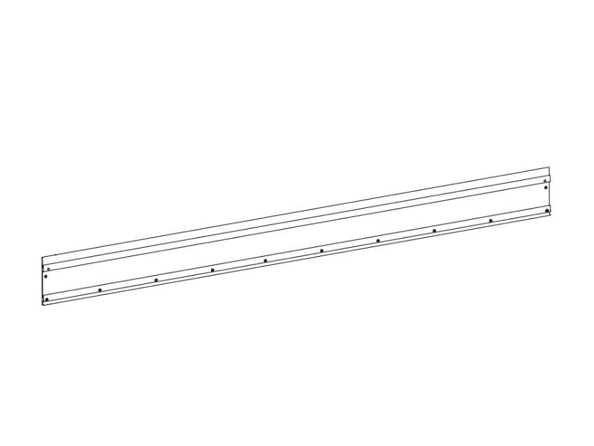 Detex 106759-22 AO19 Channel, Cover & Hanger Assembly 100 Inch Dual Bronze