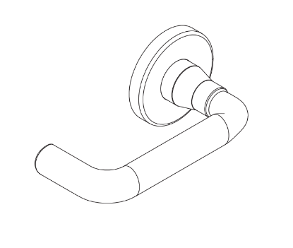 Schlage 09-506 M82 outside lever assembly for L Series